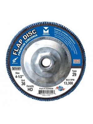Type 29 Zirconia Flap Discs - QTY 10