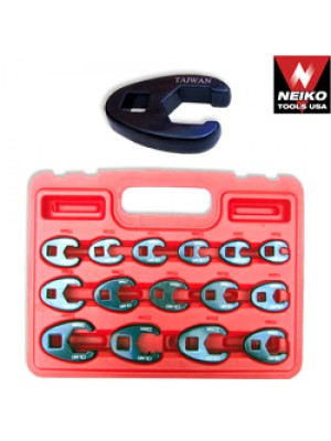 15pc Professional Crowfoot Wrench Set, MM