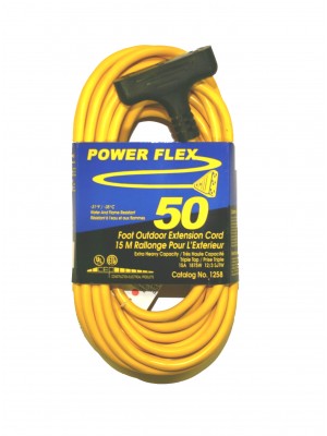 12/3 x 100' PowerFlex Triple Tap Cord - QTY 1