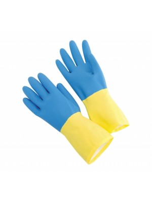 Blue Neoprene Over Yellow