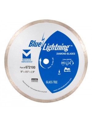 Blue Lightning Glass Tile Blades