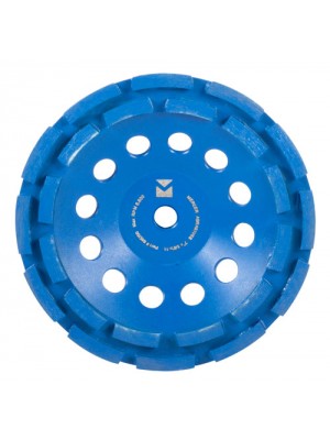 Blue Lightning Segmented Cup Wheels - Double Row